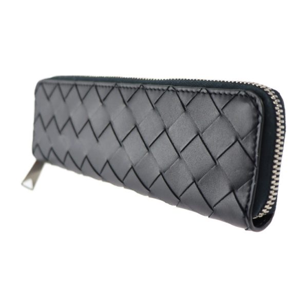 2314123007080 2 Bottega Veneta Intrecciato Calf Leather Pen Case Black