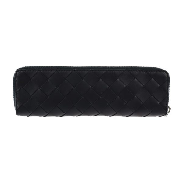 2314123007080 3 Bottega Veneta Intrecciato Calf Leather Pen Case Black