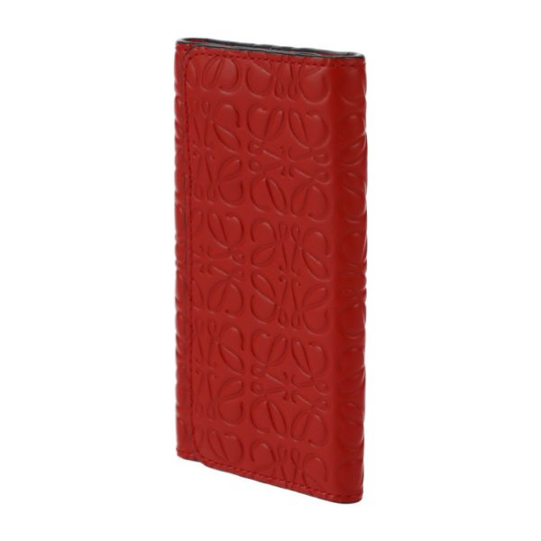 2316063001165 2 Loewe Repeat Anagram Key Case Leather Primary Red