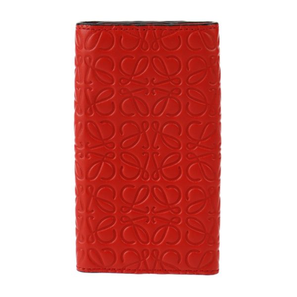 2316063001165 3 Loewe Repeat Anagram Key Case Leather Primary Red