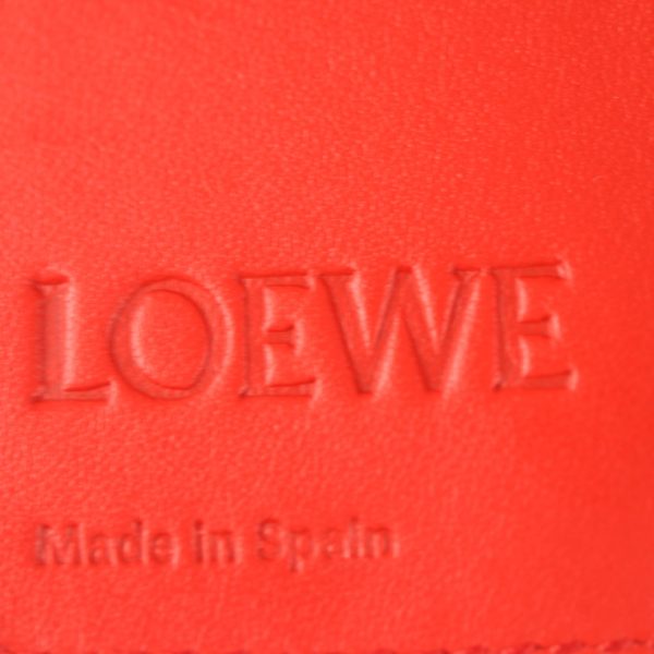 2316063001165 9 Loewe Repeat Anagram Key Case Leather Primary Red