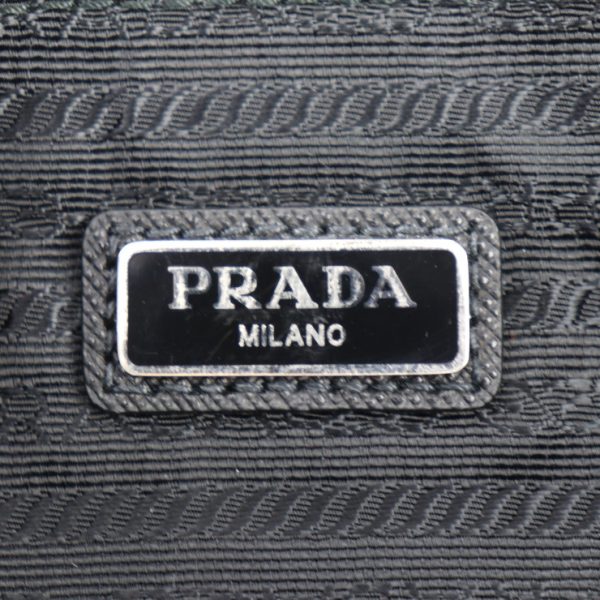 2316113007103 10 Prada Nylon Black Wristlet