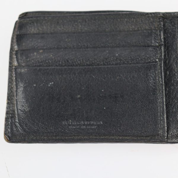 2317011001018 7 Bottega Veneta Intrecciato Leather Bifold Wallet Black