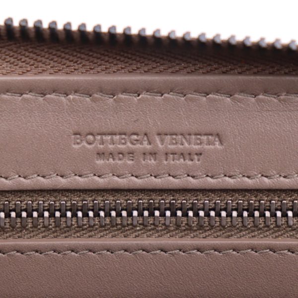 2317073008088 9 Bottega Veneta Intrecciato Calf Leather Long Wallet Taupe