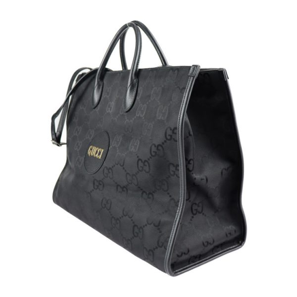 2317093008078 2 GUCCI Tote Bag Nylon Leather Black 2 Way Shoulder Bag