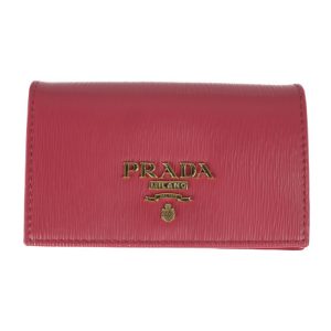 2318053007146 1 Prada Calf Leather Card Case Pink Holder