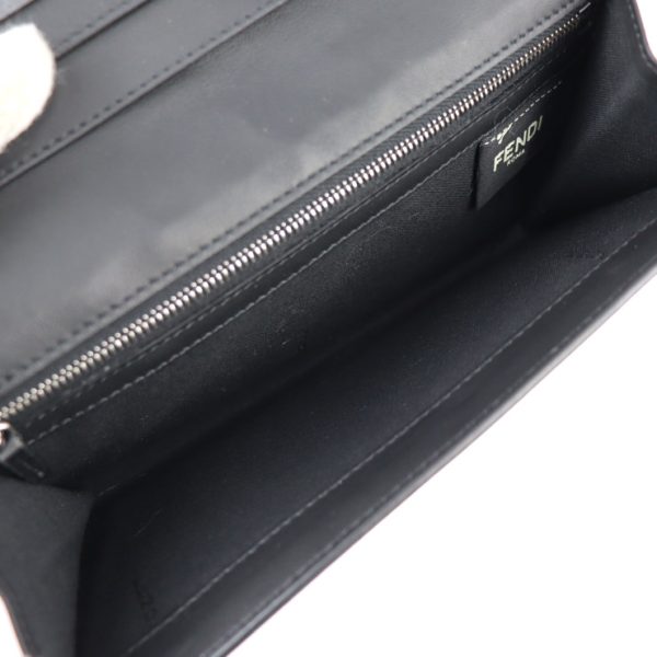 2319103007145 8 Fendi Continental Wallet Long Wallet Calf Leather Black