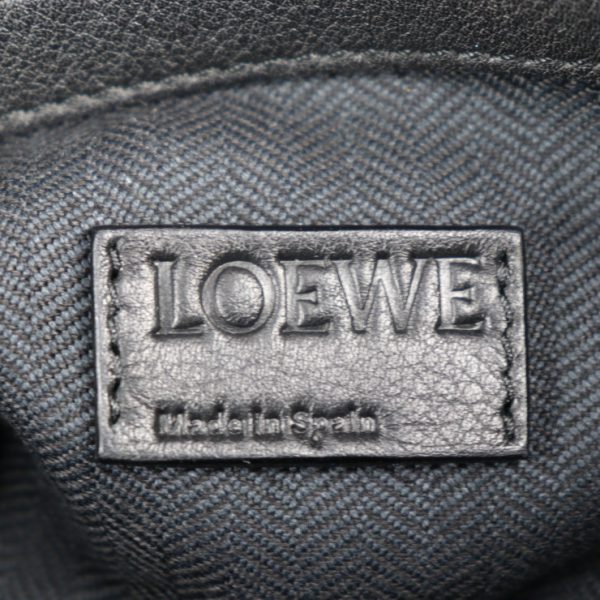 2320083008114 9 Loewe Flamenco Knot Small Shoulder Bag Calfskin Leather Black