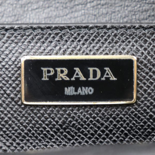 2321093007118 10 Prada Saffiano Leather Handbag Black