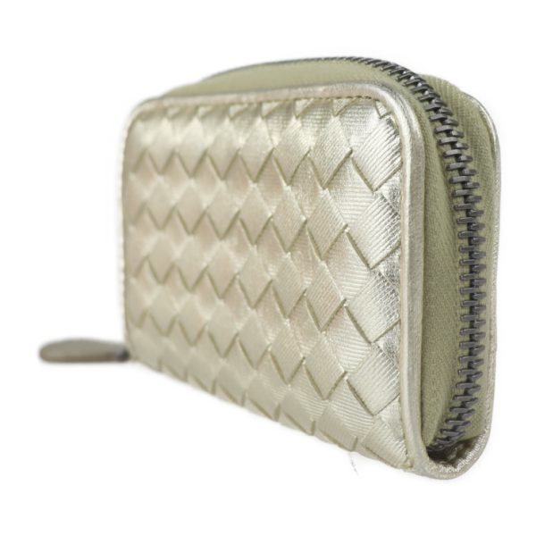 2322013008074 2 Bottega Veneta Intrecciato Coin Case Leather Gold