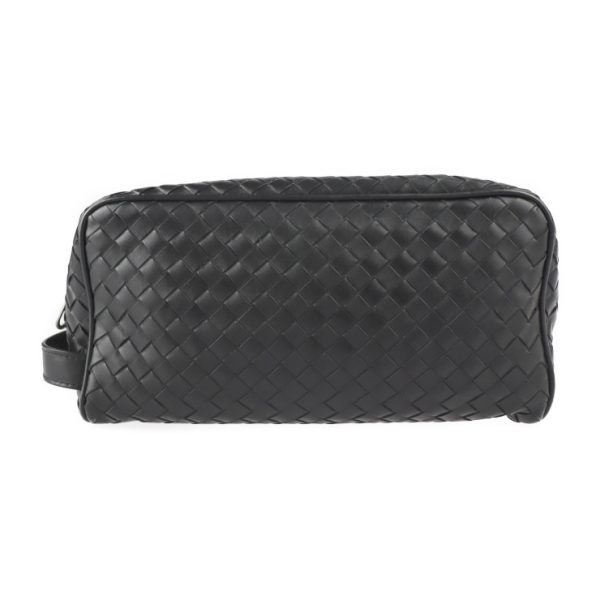 2322023010164 1 Bottega Veneta Intrecciato Leather Black