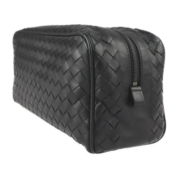 2322023010164 2 Bottega Veneta Intrecciato Leather Black