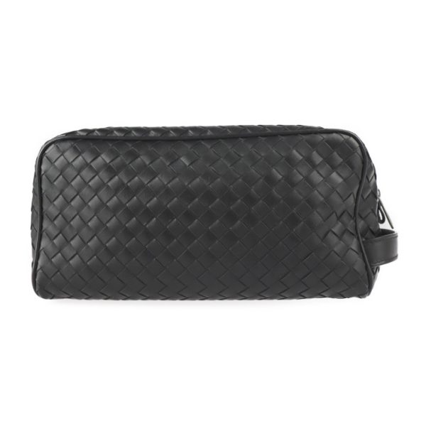 2322023010164 3 Bottega Veneta Intrecciato Leather Black