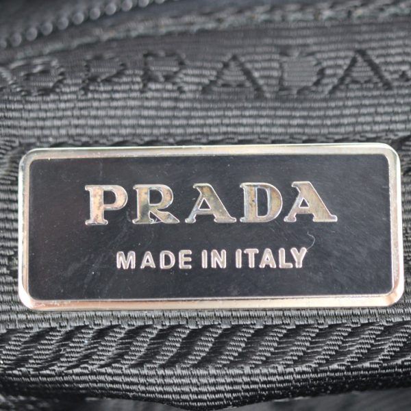 2322053007184 9 Prada VA Shoulder Nylon Bag Black