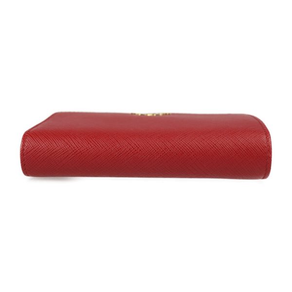 2323023007187 4 Prada Saffiano Bifold Leather Wallet Red