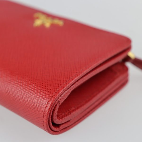 2323023007187 5 Prada Saffiano Bifold Leather Wallet Red