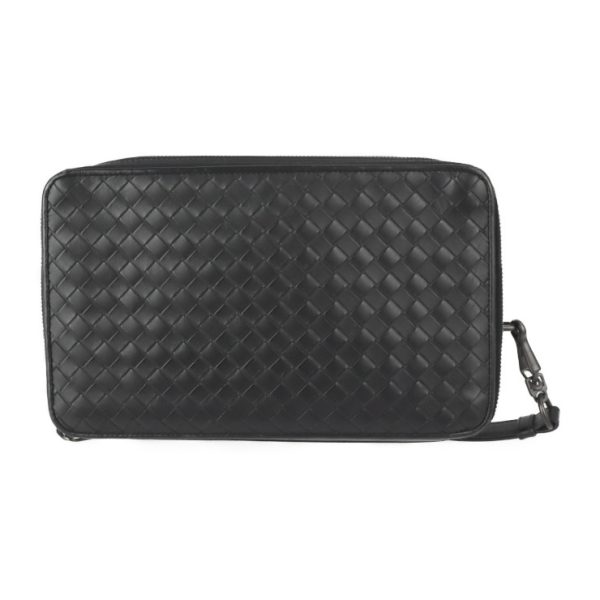 2323033010177 3 Bottega Veneta Intrecciato Leather Black