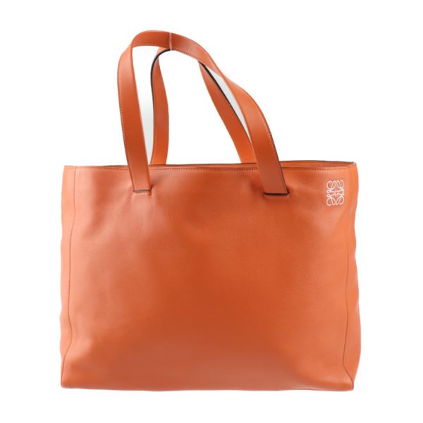 2323113007167 1 Loewe East West Shopper Tote Bag Calf Leather Orange