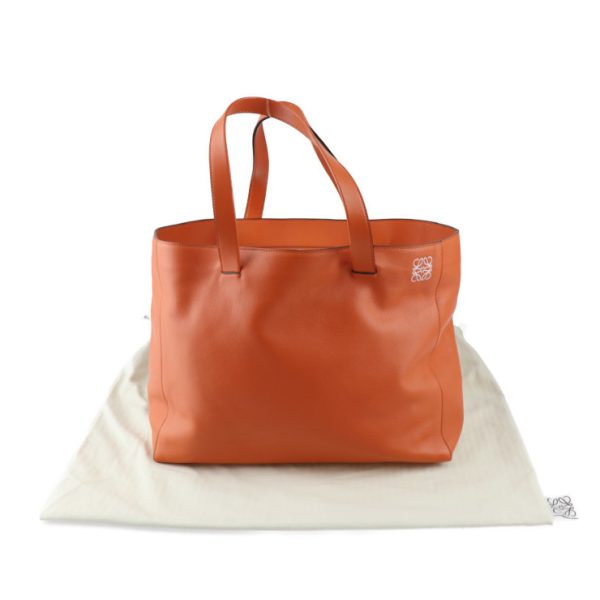 2323113007167 10 Loewe East West Shopper Tote Bag Calf Leather Orange