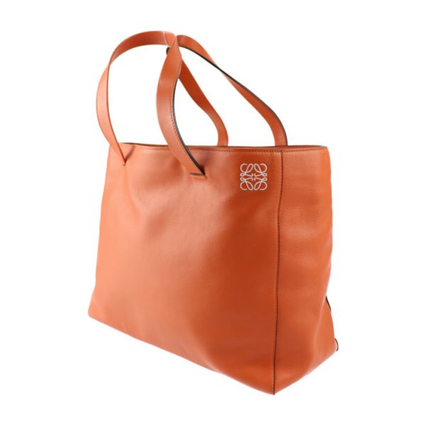 2323113007167 2 Loewe East West Shopper Tote Bag Calf Leather Orange