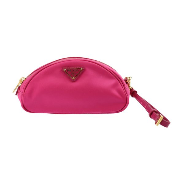 2325093008150 1 Prada Nylon Pouch Pink Wristlet