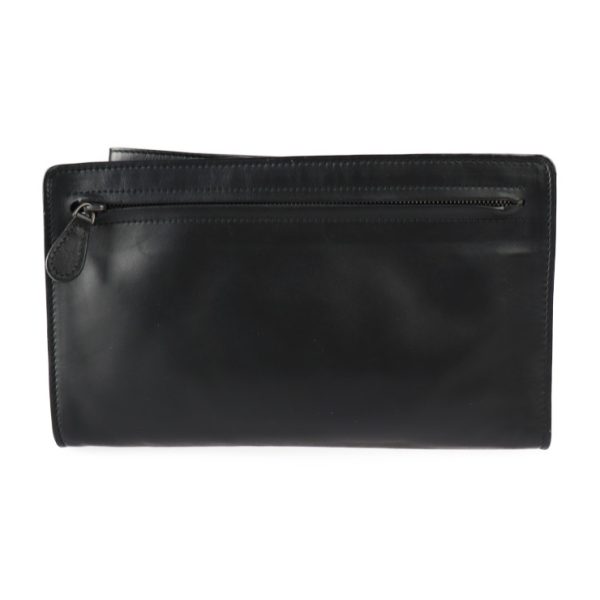 2326013010110 3 Bottega Veneta Continental Intrecciato Calf Leather Wallet Black