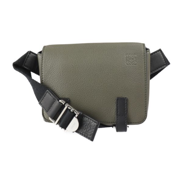 2326013010111 1 Loewe Military Messenger Bag Black