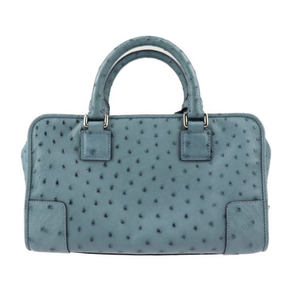 2328093010178 3 Loewe Amazona 29 Handbag Ostrich Blue Mini Boston