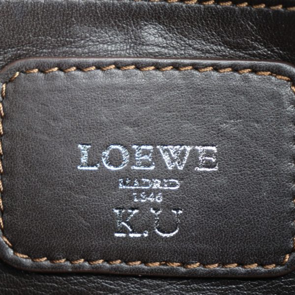 2328093010178 7 Loewe Amazona 29 Handbag Ostrich Blue Mini Boston