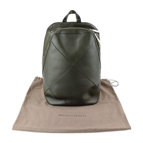 2328093010183 10 Bottega Veneta Leather Backpack Olive Green