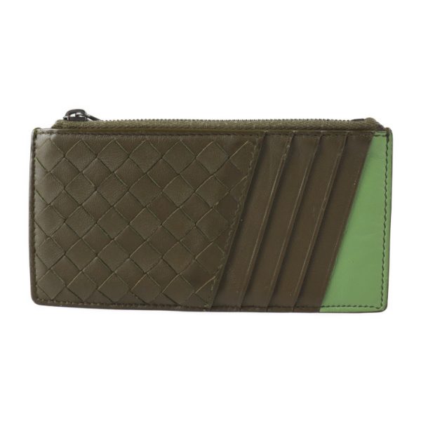 2329013007150 1 Bottega Veneta Intrecciato Fragment Case Leather Olive Green