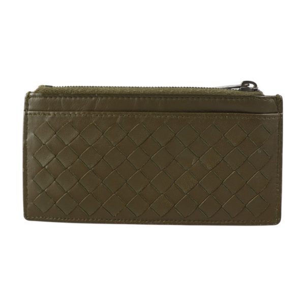 2329013007150 3 Bottega Veneta Intrecciato Fragment Case Leather Olive Green