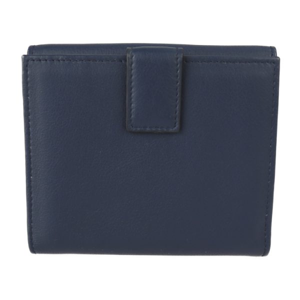 2329033002246 3 Salvatore Ferragamo Gancini Bifold Wallet Navy