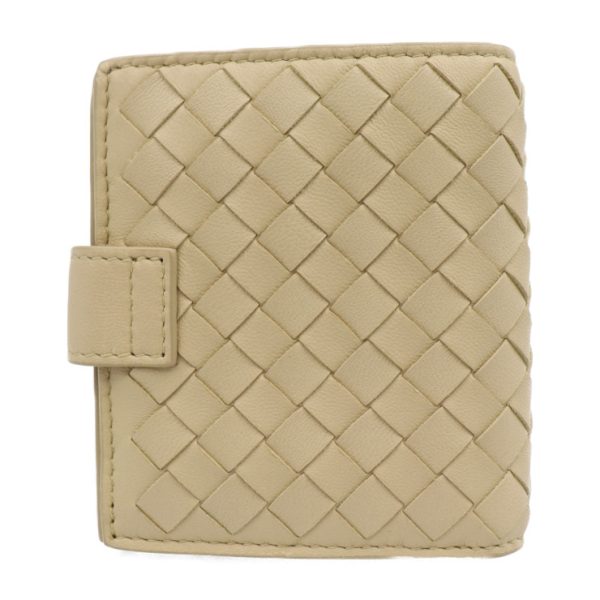 2329113002212 3 Bottega Veneta Intrecciato Leather Bifold Wallet Light Beige