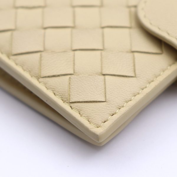 2329113002212 5 Bottega Veneta Intrecciato Leather Bifold Wallet Light Beige