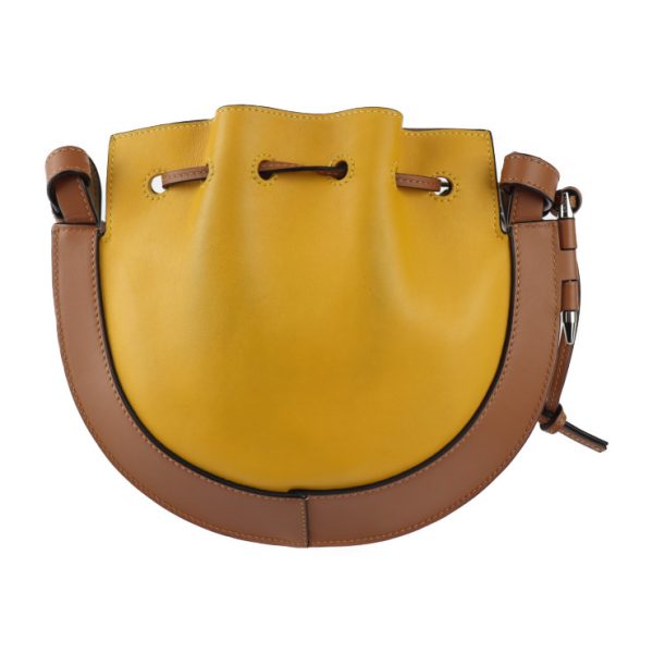 2330113007230 3 Loewe Horseshoe Shoulder Bag Leather Yellow Brown