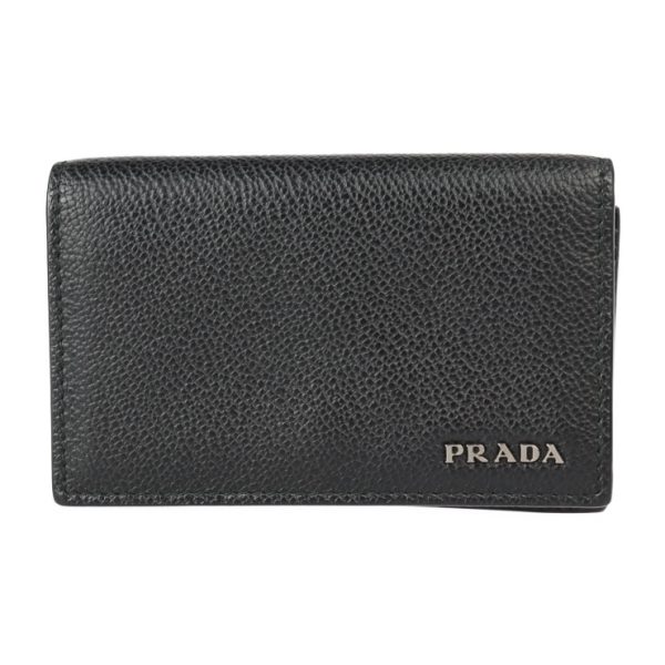 2331053002251 1 Prada Grain Leather Card Case Black