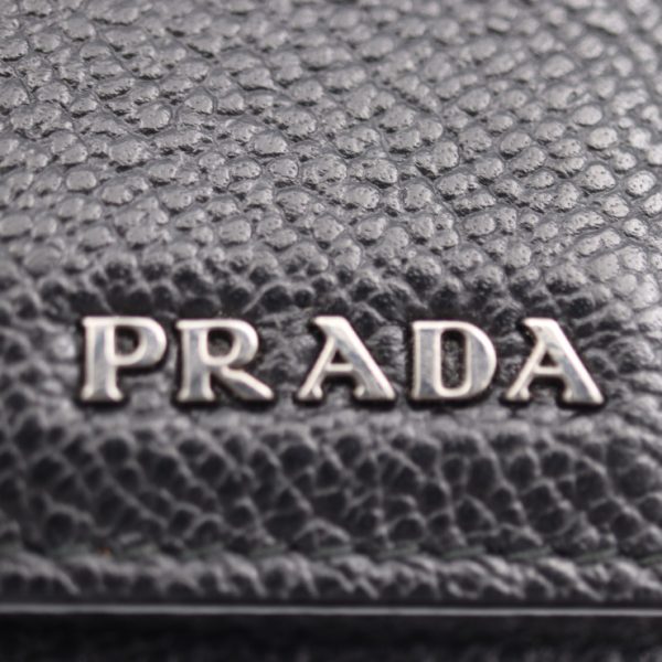 2331053002251 9 Prada Grain Leather Card Case Black