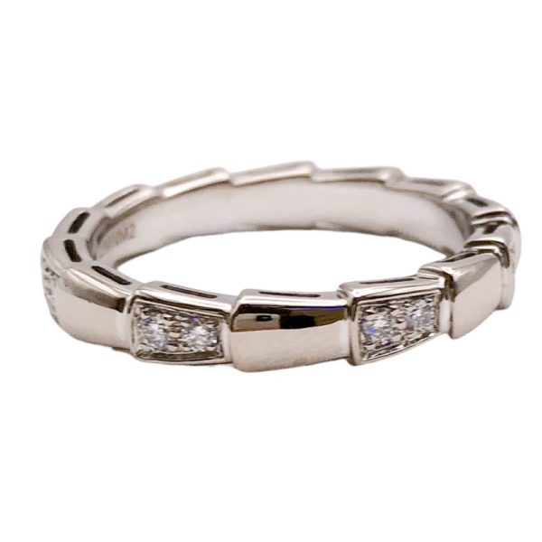 2341280017516 2 Bulgari Serpenti Viper Half Diamond Ring 353394