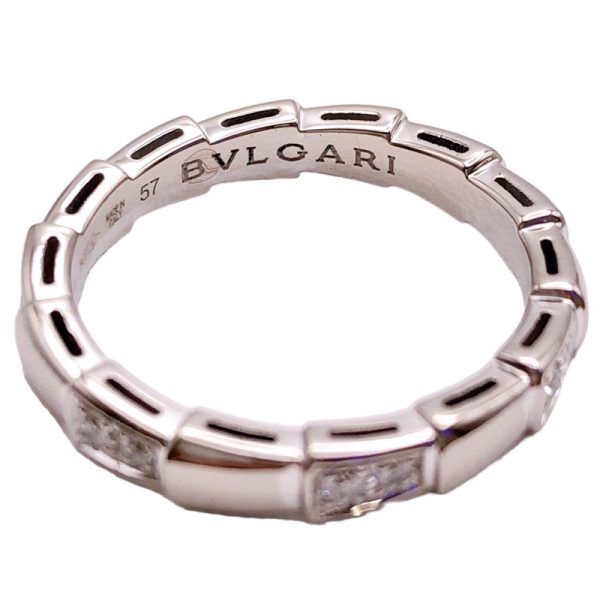 2341280017516 5 Bulgari Serpenti Viper Half Diamond Ring 353394