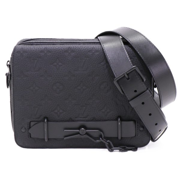 24 0730 02 Louis Vuitton Steamer Messenger Shoulder Bag Black