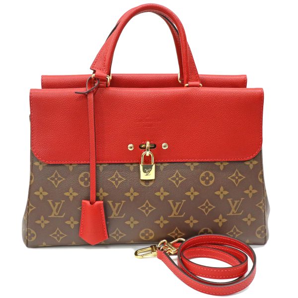 24 1110 1 Louis Vuitton Monogram Venus Handbag Red