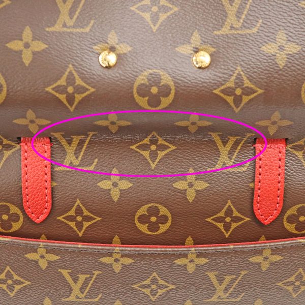 24 1110 14 Louis Vuitton Monogram Venus Handbag Red