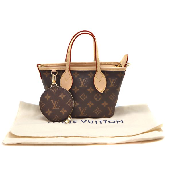 24 4516 16 Louis Vuitton Neverfull BB 2way Handbag Beige Brown