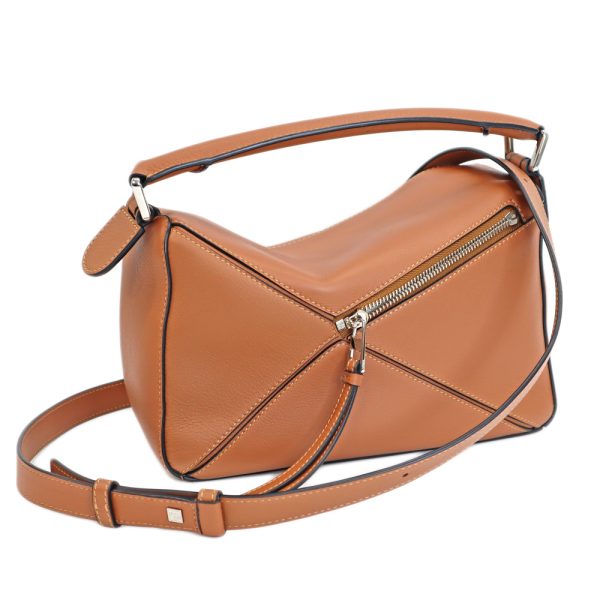 24 564 01 Loewe Puzzle Bag Small Tan Brown