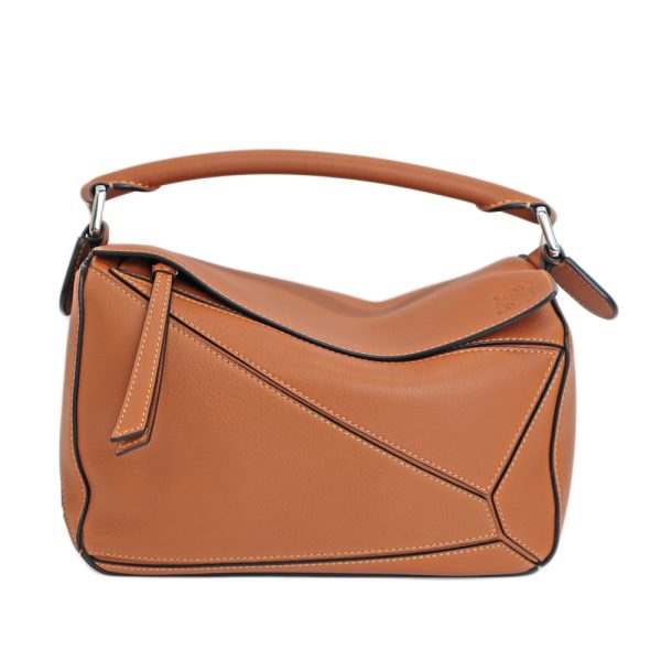 24 564 02 Loewe Puzzle Bag Small Tan Brown