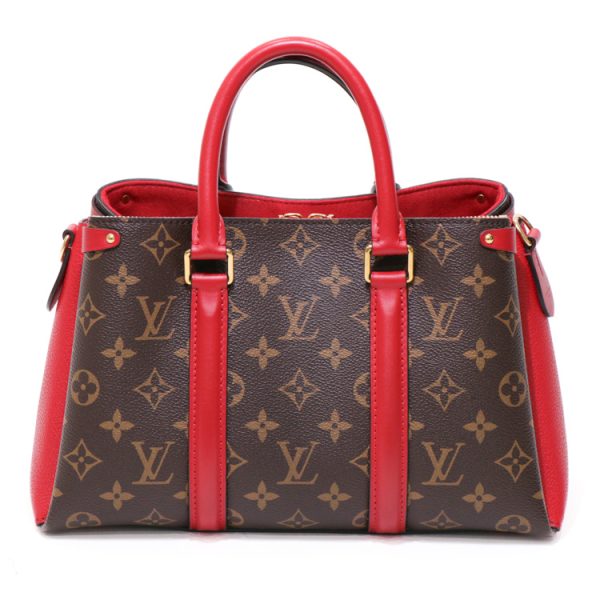 24 90700 04 Louis Vuitton Souflot NV BB Monogram Handbag Red