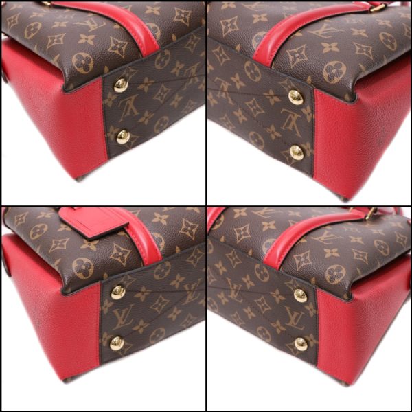 24 90700 07 Louis Vuitton Souflot NV BB Monogram Handbag Red