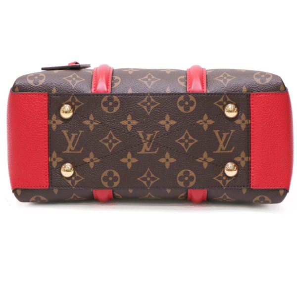 24 90700 08 Louis Vuitton Souflot NV BB Monogram Handbag Red