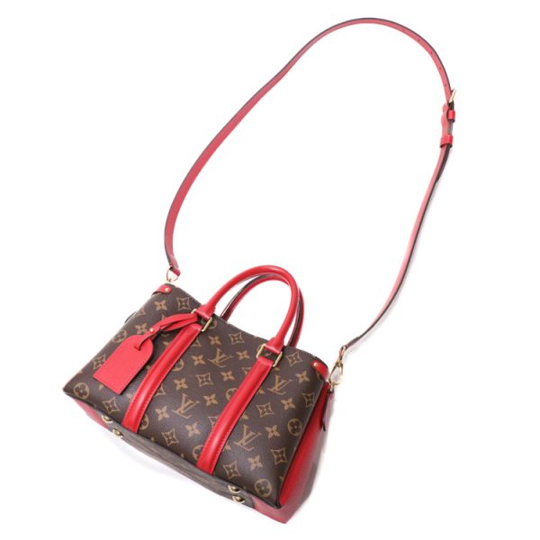 24 90700 14 Louis Vuitton Souflot NV BB Monogram Handbag Red